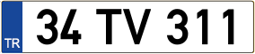 Trailer License Plate